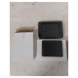 (2) Black Leather Bifold Wallets