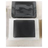 (2) Black Leather Bifold Wallets