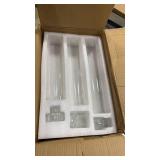 9 Set Hurricane Glass Candle Holders for Taper Candles, Candlestick Holders with Windproof Glass Tubes(11.8\"/12.6\"/13.8\" H), Taper Candle Holders for Table Centerpieces, Wedding, Party Decor