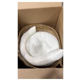 Cat Bed Basket - Handmade Wicker Nest Cradle, Round Pet Sleeping Bowl, Cute Lounge Basket | Washable Cushion Bed for Kitten Puppy Small Medium Dog Cats All Breeds Indoor Animal Furniture