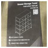 8-Drawer Dresser for Bedroom, Anti-Tip Tall Storage Organizer Chest of Drawers with Wooden Top and Metal Frame Fabric Bins for Closet, Living Room, Hallway, Entryway, Pink - Retail: $0