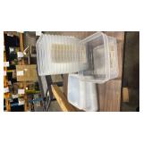 Clear Storage Container 12ct Medium Size - Retail: $85