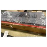 96 gal PE Wicker Outdoor Storage Box with 4 Wheels, Brown - Retail: $0