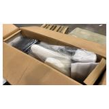 PU Leather Pad Travel Massage Chair with Thickened Sponge and Carrying Bag-White - Retail: $0