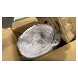 Costway - Bathroom Towel Warmer Bucket with Fragrance Holder & Auto Shut Off - White - Retail: $0