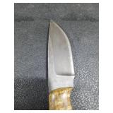 Michael Phillips Fixed Blade Knife with Leather Sheath