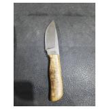 Michael Phillips Fixed Blade Knife with Leather Sheath