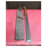 Barebones Machete with Sheath