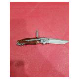 MTech USA Folding Knife with Wooden Handle