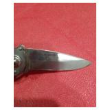 Stainless Steel Folding Knife with Imitation Stag Handle
