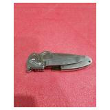 Stainless Steel Folding Knife with Imitation Stag Handle