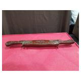 Vintage Indian Carving Set - With Wood and Brass Locking Sheath Fork & Knife