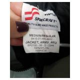 US Army PFU Physical Fitness Uniform Jacket Size Medium