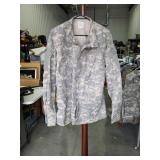 US Military ACU Digital Camo Uniform Jacket Large-Long