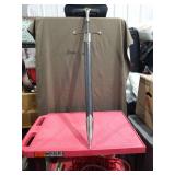 Medieval Style Two-Handed Sword with Ornate Cross Guard