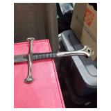 Medieval Style Two-Handed Sword with Ornate Cross Guard