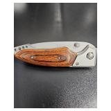 MTech Wooden Handle Folding Knife