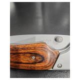 MTech Wooden Handle Folding Knife