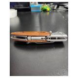 MTech Wooden Handle Folding Knife