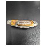 Imperial Stockman Pocket Knife with Yellow Handles