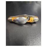 Imperial Stockman Pocket Knife with Yellow Handles