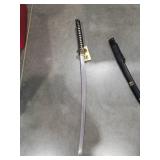 Japanese Katana Sword with Black Scabbard