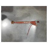 Military Style Sword with Leather Scabbard