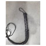 Leather Bull Whip with Braided Handle