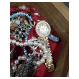 Jewelry Collection with Hexagonal Wood Box