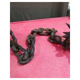 Medieval Iron Flail Weapon with Spiked Ball