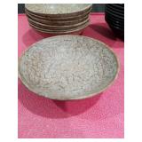 Handcrafted Asian Ceramic Bowl Set