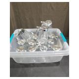 Lot of Glass Bottle Syrup Pitcher Honey Maple Syrup Dispenser Retracting Spout