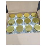 10 oz. Mason Jars, 24 Pack 300ml Glass Canning Jars with Regular Mouth Lids, Glass Jars Storage Containers for Overnight Oats, Jam, Jelly, Honey, Beans, Spice, Wedding Party Favors, Shower Favors
