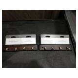 (2) 9\" Key Rack with 4 Hooks - Black/Nickel - Thresholdâ¢