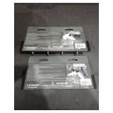 (2) 9\" Key Rack with 4 Hooks - Black/Nickel - Thresholdâ¢