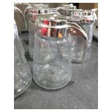 Lot of Glass Bottle Syrup Pitcher Honey Maple Syrup Dispenser Retracting Spout