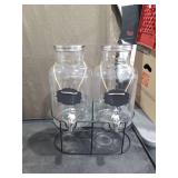 Chalkboard Double Drink Beverage Dispenser