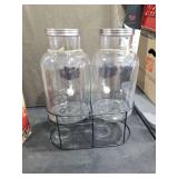 Chalkboard Double Drink Beverage Dispenser