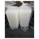 LOT OF PLASTIC TO GO BOXES WITH LIDS