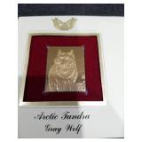 2003 Arctic Tundra Gray Wolf Gold Stamp First Day Cover