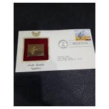 2003 Arctic Tundra Gyrfalcon Gold Foil Stamp First Day Cover