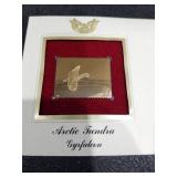 2003 Arctic Tundra Gyrfalcon Gold Foil Stamp First Day Cover