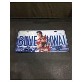 Elvis Blue Hawaii Metal License Plate