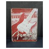 Fender - Weathered G&A Tin Sign - 12.5x16