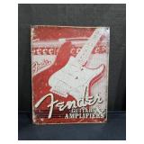 Fender - Weathered G&A Tin Sign - 12.5x16