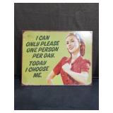 Retro Style Humor Metal Sign