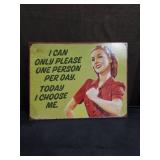 Retro Style Humor Metal Sign