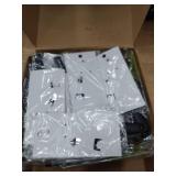 Gisafai 20 Pcs Can Opener Manual Bulk Smooth Edge with Sharp Blade and Soft Non Slip Grip Handle Heavy Duty Handheld Safety Can Opener, Black and Silver