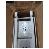 KAQAHIDO Utensil Caddy with Drain Holes, Cutlery Organizer for Kitchen Countertop Drawer 3pcs Bins Set Silverware Holder for Spoon, Fork and Knife, White