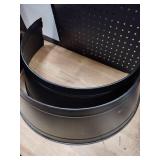 A 25 inch Metal Christmas Tree Collar - Wondershop Black